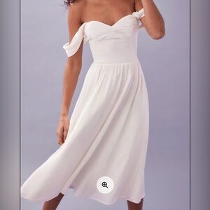 Never Worn Reformation Violet Off-the-shoulder Dress Size 10